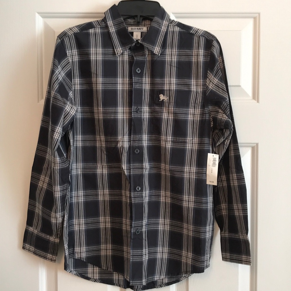 NWT Boys Old Navy Button Down Long Sleeve Shirt